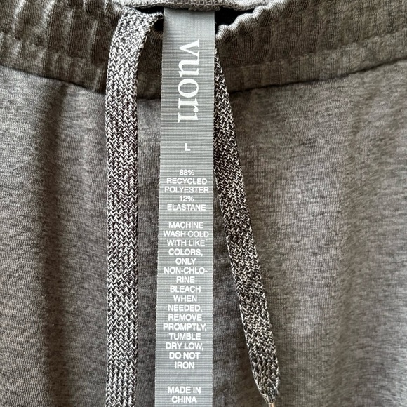 Vuori Sunday Performance Track Pants in Charcoal Grey Size Large - Picture 8 of 8